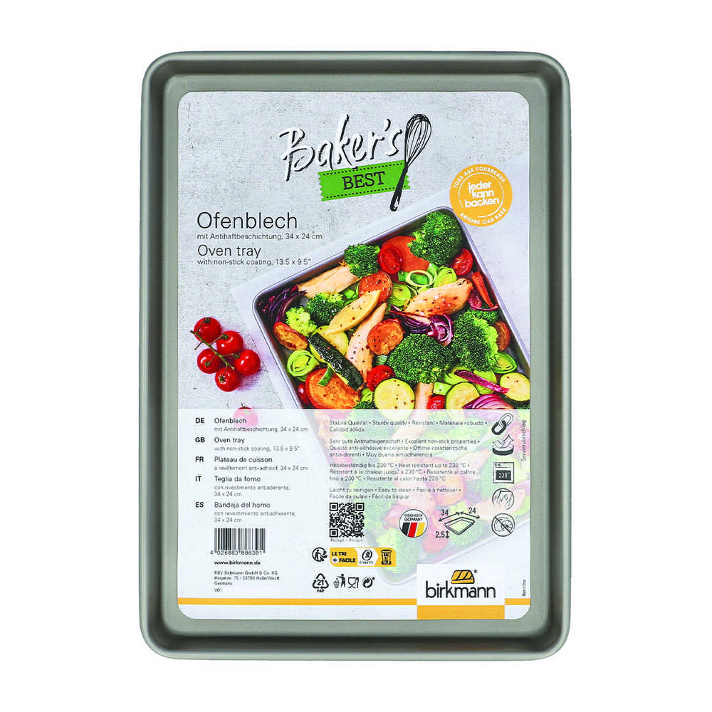 Orkaitės padėklas 34 x 24 cm Baker's Best / Birkmann