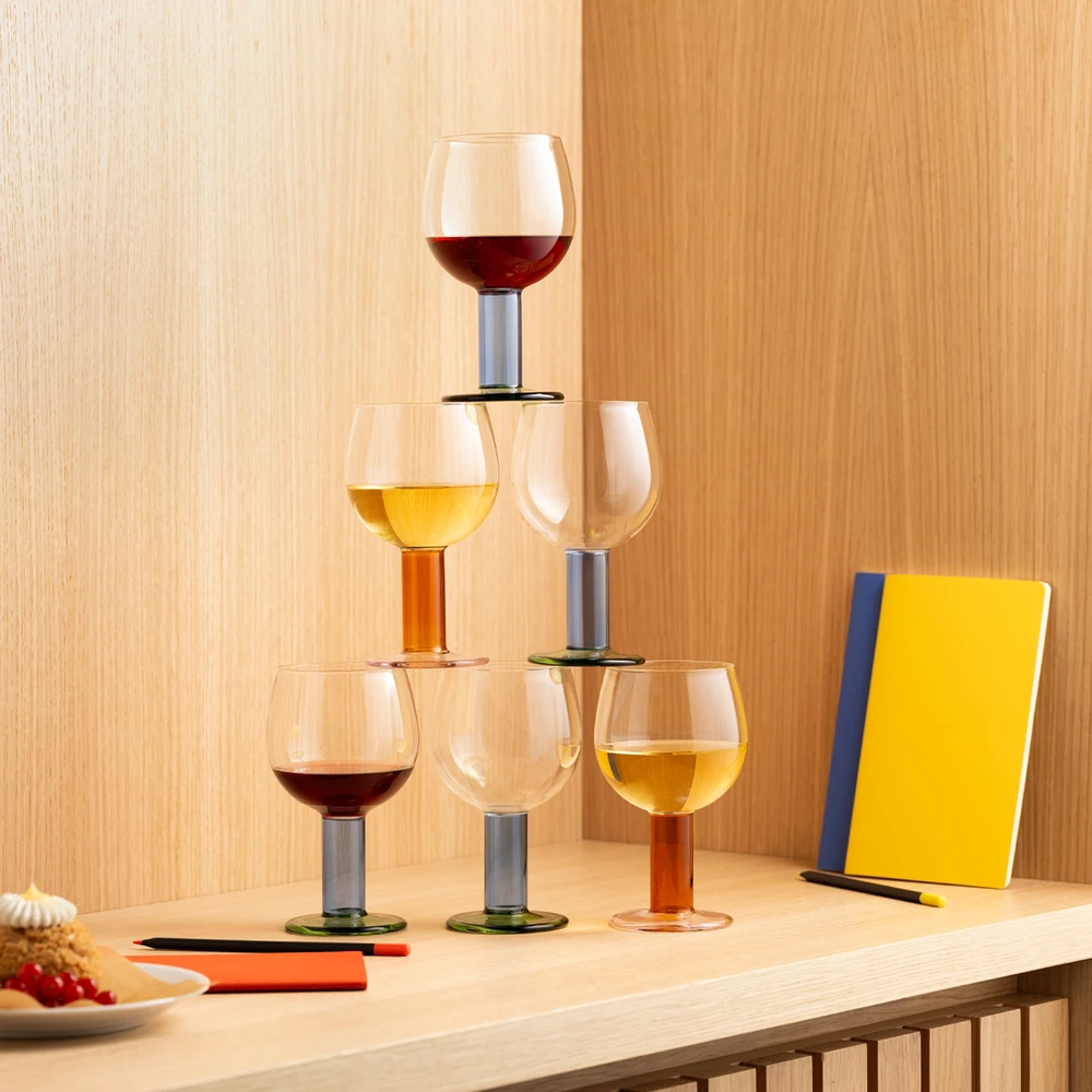 Bodum vyno taurės, 2 vnt., MoMA Chunky, 0,3 l, daugiaspalvės