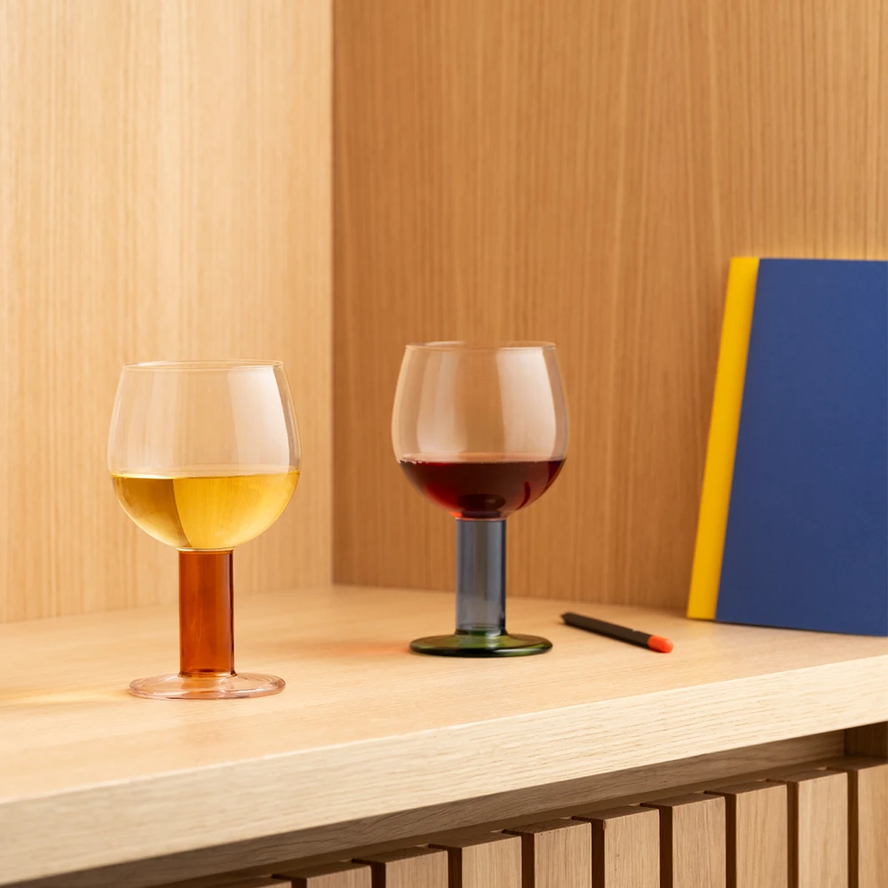 Bodum vyno taurės, 2 vnt., MoMA Chunky, 0,3 l, daugiaspalvės