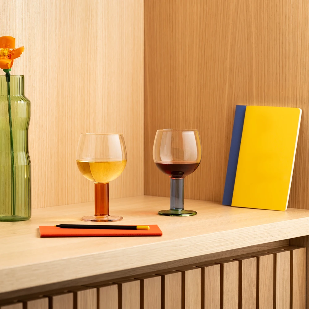 Bodum vyno taurės, 2 vnt., MoMA Chunky, 0,3 l, daugiaspalvės