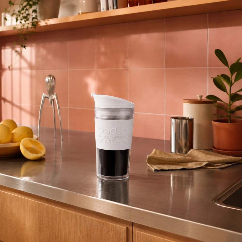 Bodum kubek Travel Mug To Go 0.35 l Pure Baltas