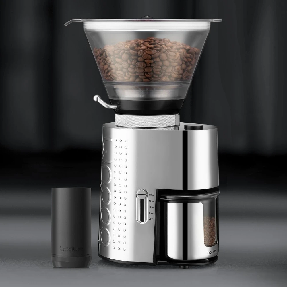 Kavamalė Bodum młynek do kawy Bistro 2.0 Chrome