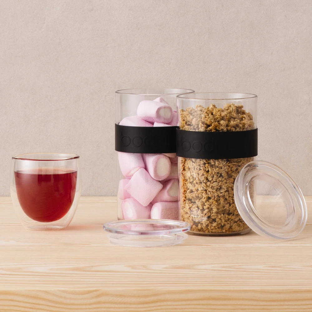 Bodum pojemniki kuchenne Presso 0.6L 2 vnt Juodas