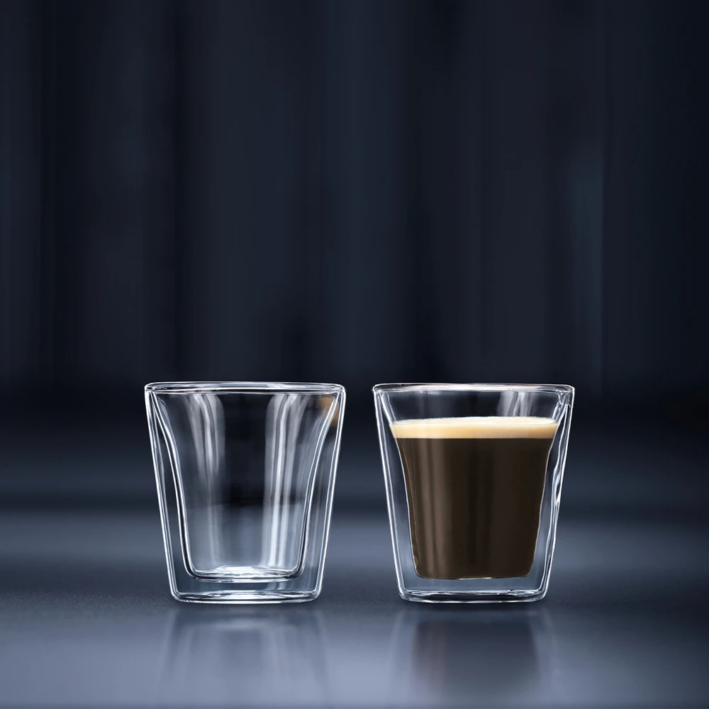 Bodum stiklinės su dviguba siena Valgykla 100 ml 2vnt. Skaidrus