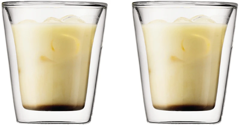 Bodum dvisieniai valgyklos stiklinės 200 ml 2 vnt Skaidrios