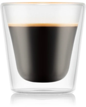 Bodum stiklinės su dviguba siena Valgykla 100 ml 2vnt. Skaidrus