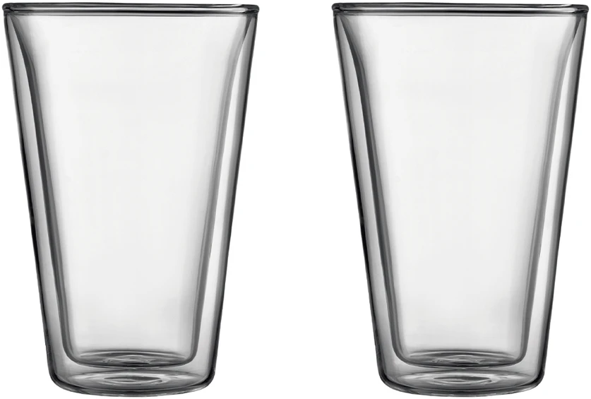 Bodum stiklinės su dviguba siena Valgykla 400 ml 2 vnt Skaidrus