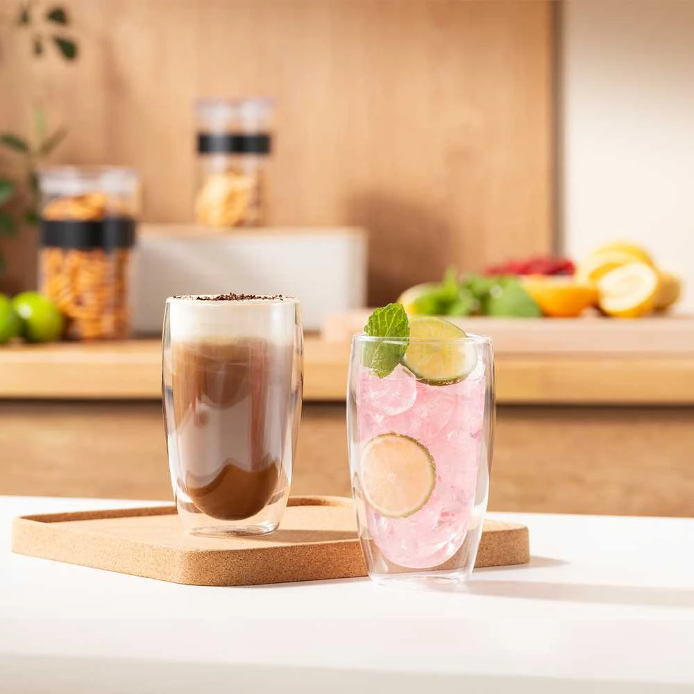 Bodum akiniai su dviguba sienele Pavina 450 ml 2 vnt. Skaidrus
