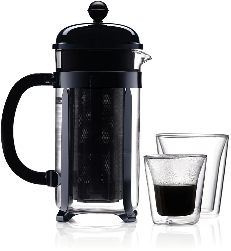 Bodum stiklinės su dviguba siena Valgykla 100 ml 2vnt. Skaidrus
