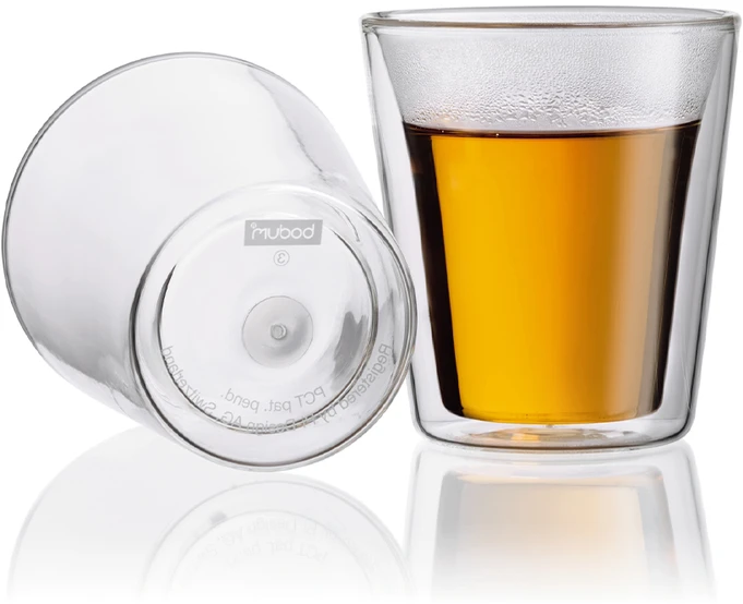 Bodum dvisieniai valgyklos stiklinės 200 ml 2 vnt Skaidrios