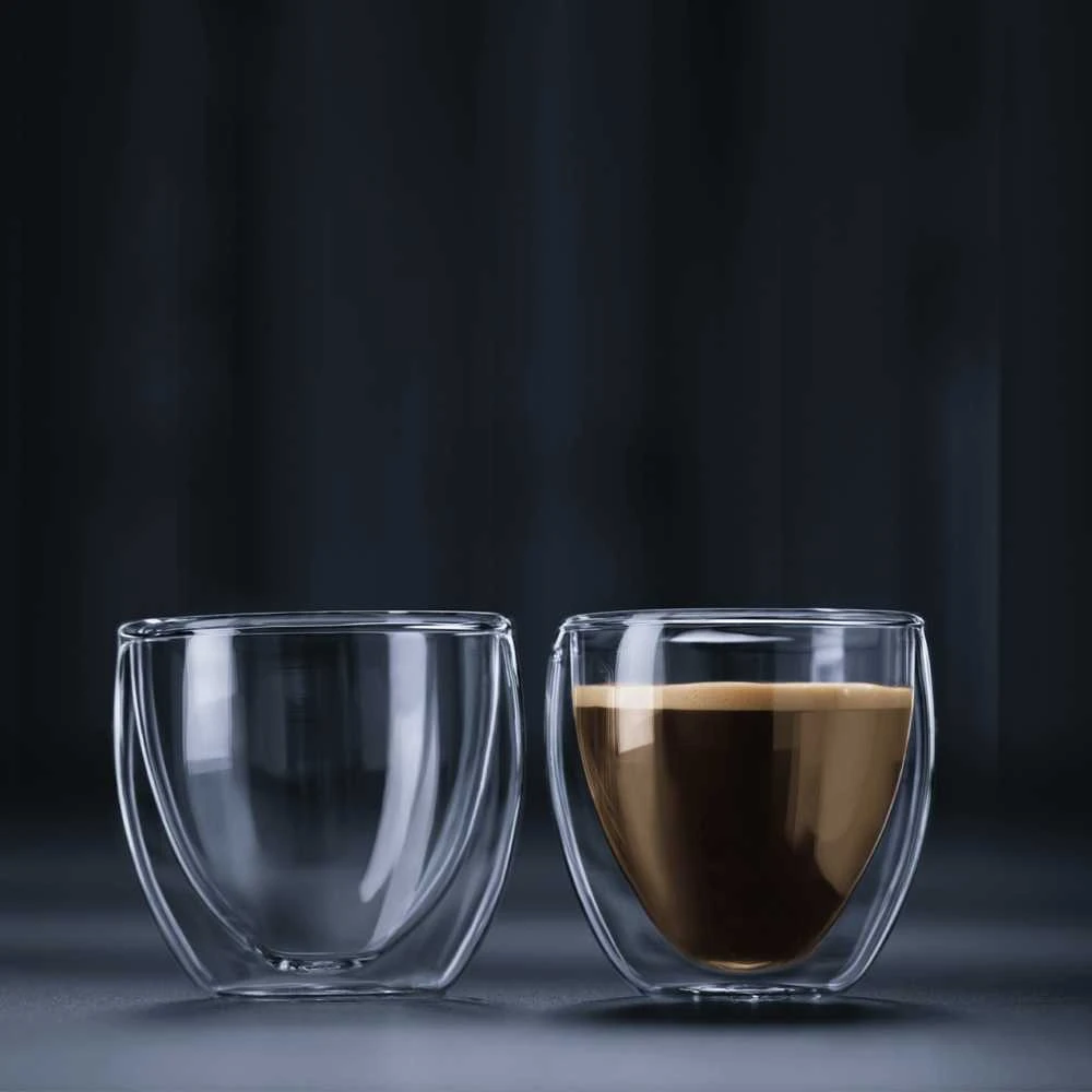 Bodum Dvigubos sienelės akiniai 6 vnt Pavina 80 ml Skaidrūs
