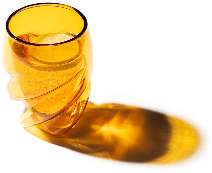 Bodum Pavina Paris dvigubos sienelės stiklinės 0,27 l, 6 vnt., oranžinės spalvos