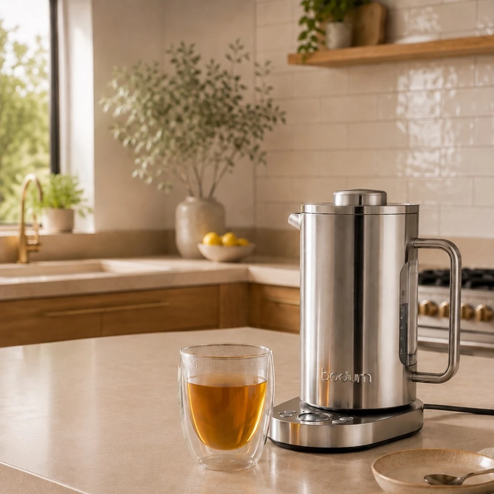 Bodum virdulys su temperatūros reguliavimu Bistro 1 l Chrome mat