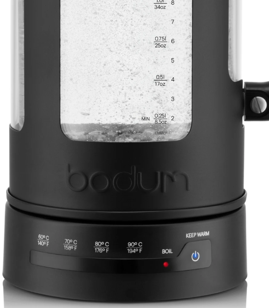 Bodum virdulys su temperatūros reguliavimu Chambord 1 l Juodas