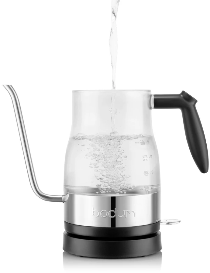 Bodum virdulys su žąsies kaklo formos snapeliu Chambord 1 l chromuotas