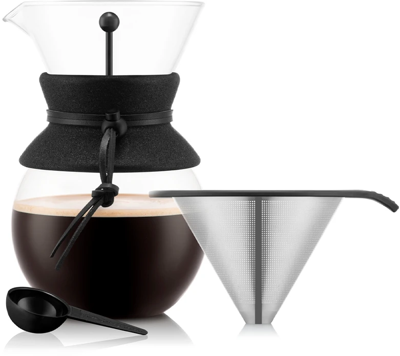 Bodum 1 l kamštinės kavos virimo aparatas su filtru – tamsiai skrudinta