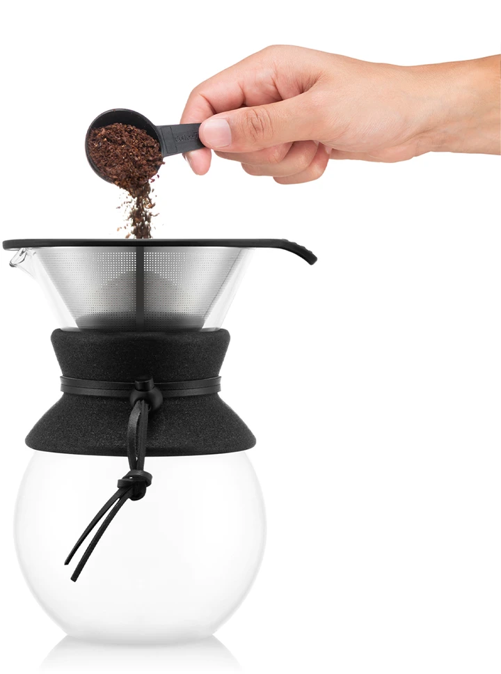 Bodum 1 l kamštinės kavos virimo aparatas su filtru – tamsiai skrudinta