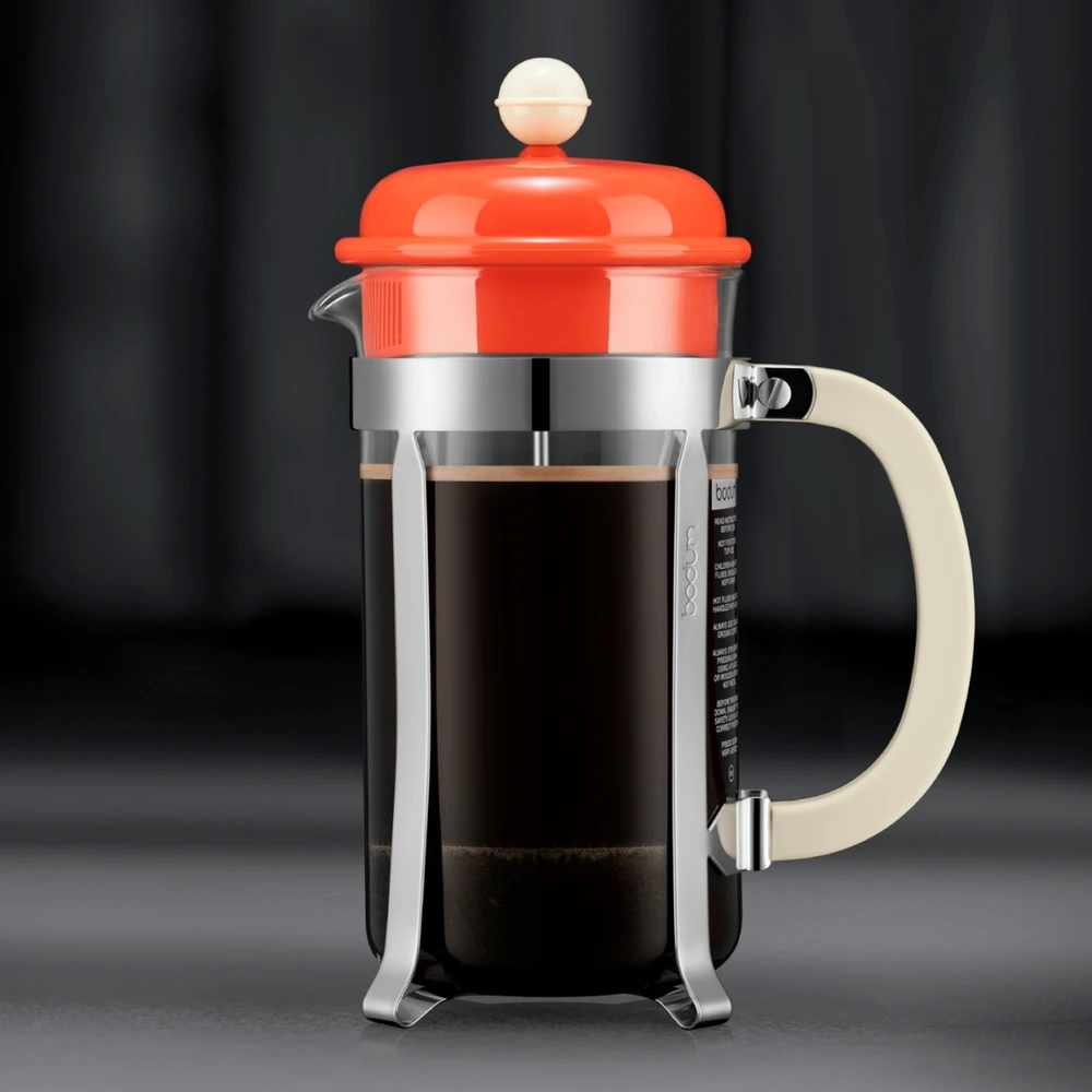 Bodum zaparzacz tłokowy french press Caffettiera 1L Light Oranžinis