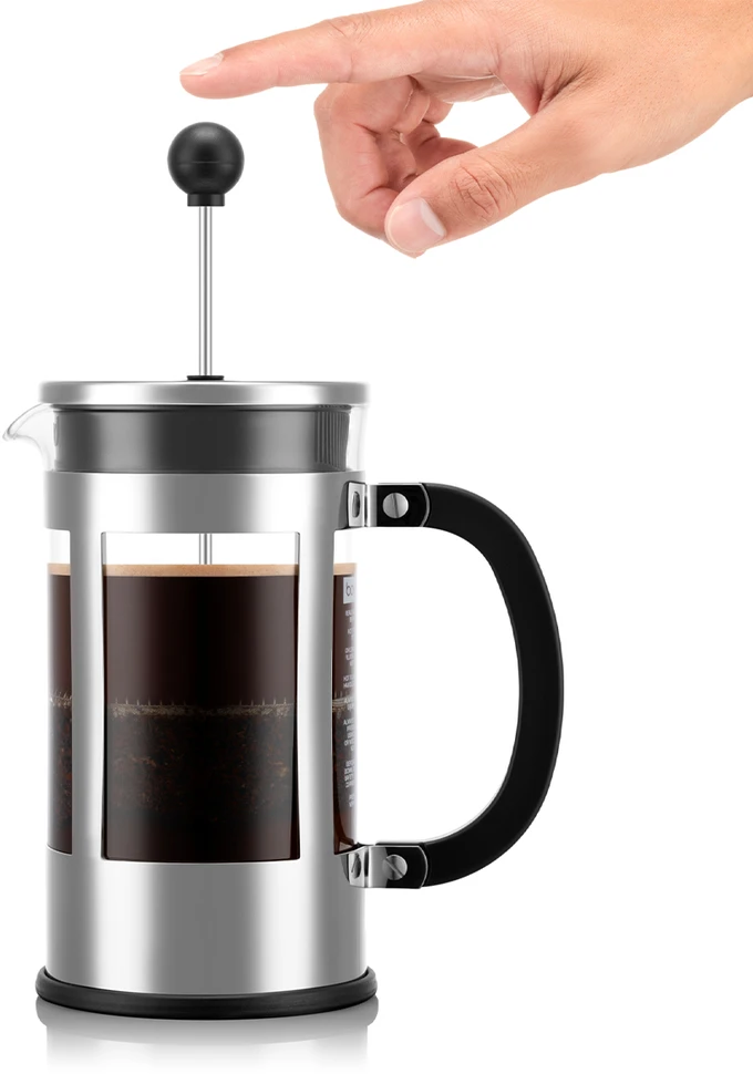 Bodum Kenya french press kavinuko stūmoklio spaudimas
