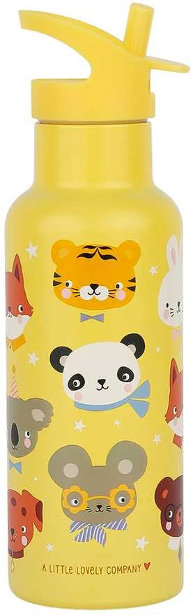 A Little Lovely Vaikiška gertuvė iš nerūdijančio plieno 'Gyvūnai' - 500 ml