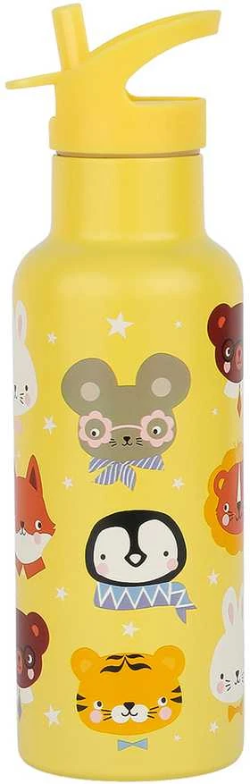 A Little Lovely Vaikiška gertuvė iš nerūdijančio plieno 'Gyvūnai' - 500 ml