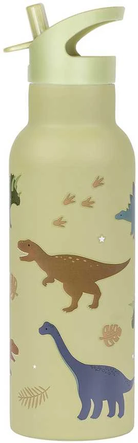 A Little Lovely Vaikiška gertuvė iš nerūdijančio plieno ‘Dinozaurai’ - 500 ml