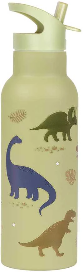 A Little Lovely Vaikiška gertuvė iš nerūdijančio plieno ‘Dinozaurai’ - 500 ml
