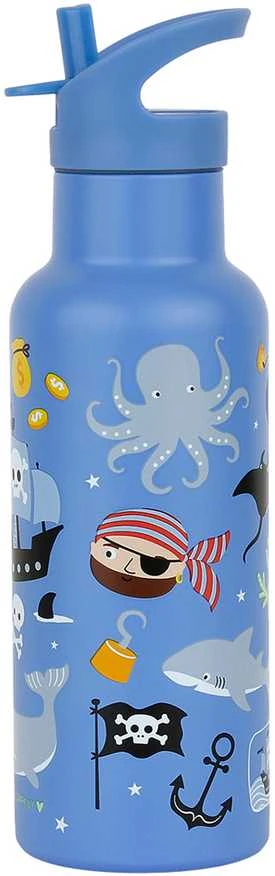 A Little Lovely Vaikiška gertuvė iš nerūdijančio plieno 'Piratai' - 500 ml