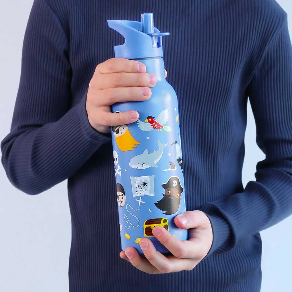 A Little Lovely Vaikiška gertuvė iš nerūdijančio plieno 'Piratai' - 500 ml