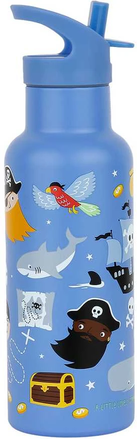A Little Lovely Vaikiška gertuvė iš nerūdijančio plieno 'Piratai' - 500 ml