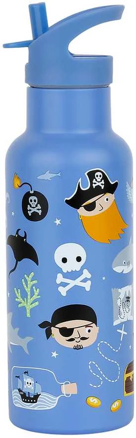 A Little Lovely Vaikiška gertuvė iš nerūdijančio plieno 'Piratai' - 500 ml