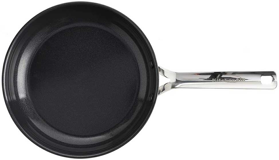 KitchenAid - Nerūdijančio plieno keptuvių rinkinys - sidabro spalvos - 20 cm, 28 cm