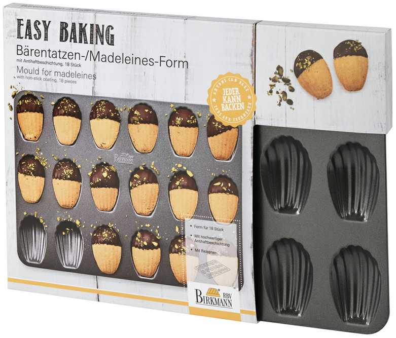 Forma do magdalenek EASY BAKING - 18 ciastek / Birkmann