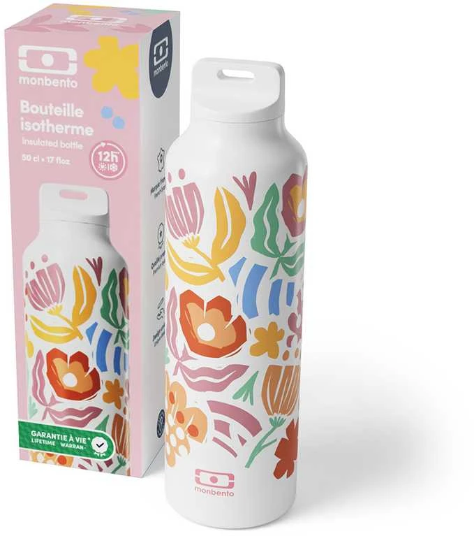 Monbento plieno termo butelis 0,5 l, popieriaus formos