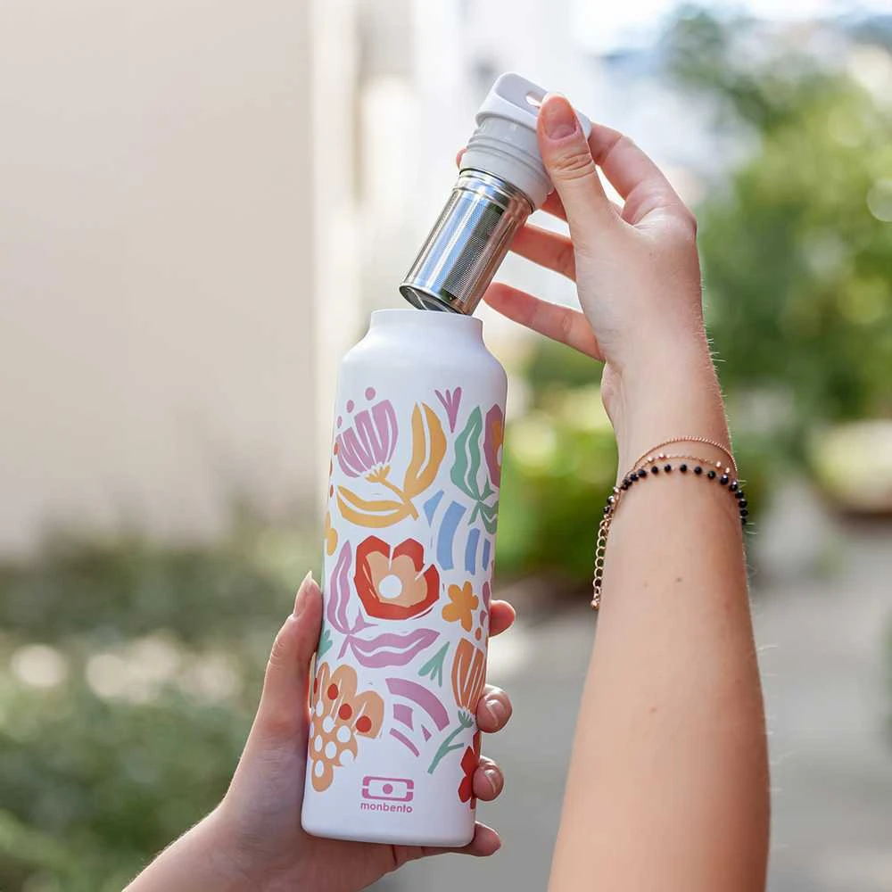 Monbento plieno termo butelis 0,5 l, popieriaus formos