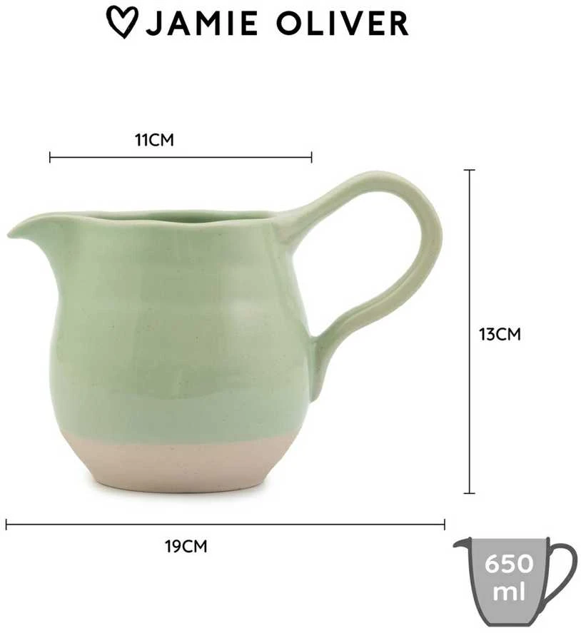 Jamie Oliver ąsotis su techniniais matmenimis