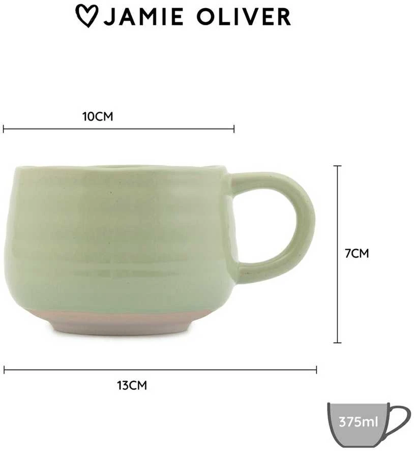 Žalias Jamie Oliver puodelis su išmatavimais