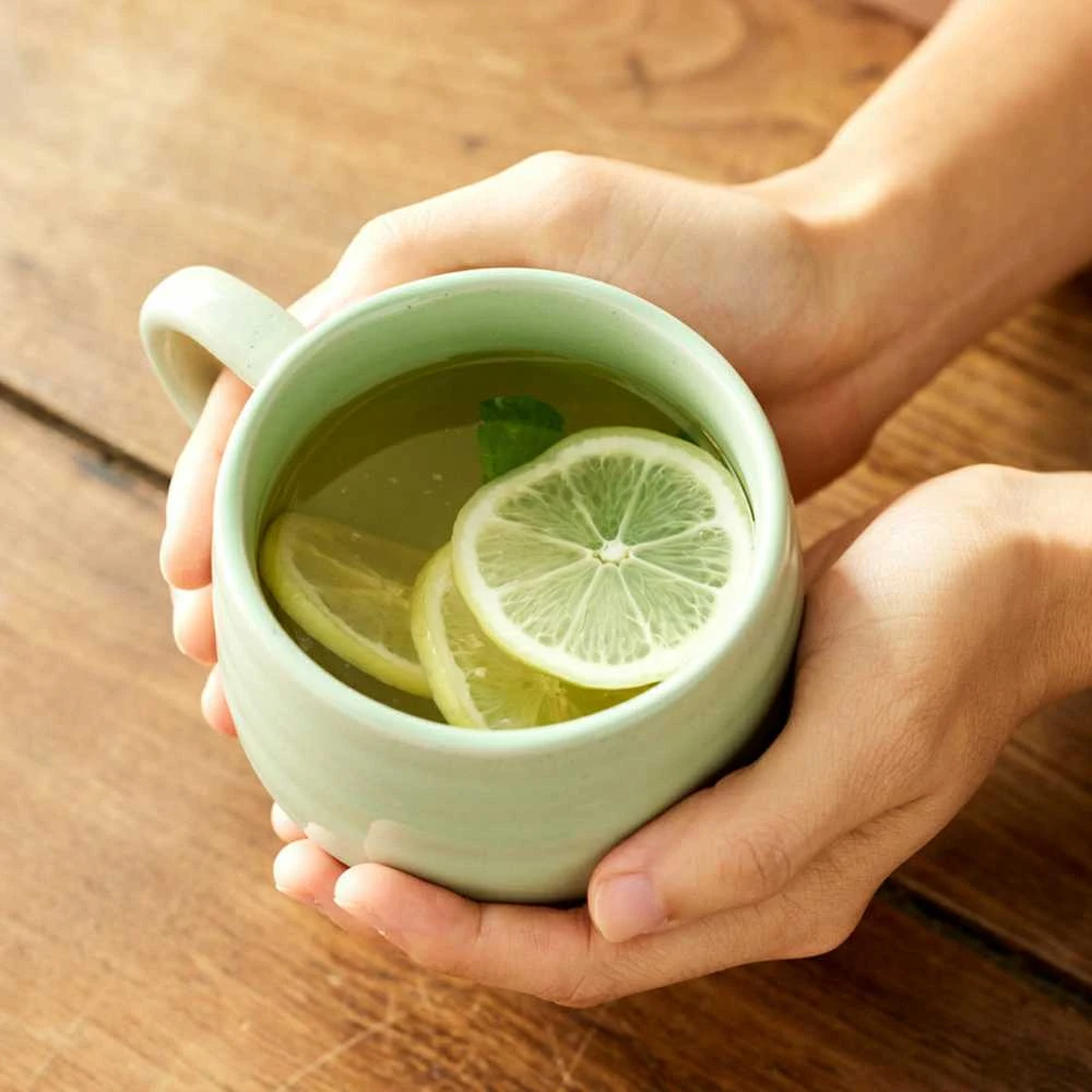 Jamie Oliver Big Love Cozy Cuppa Žalias keraminis puodelis 375ml