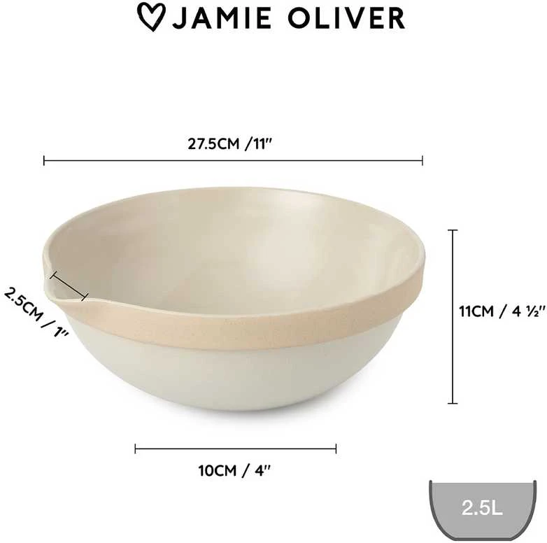 Jamie Oliver misa keramikinė 2.5L Mega Mixing Bowl Big Love