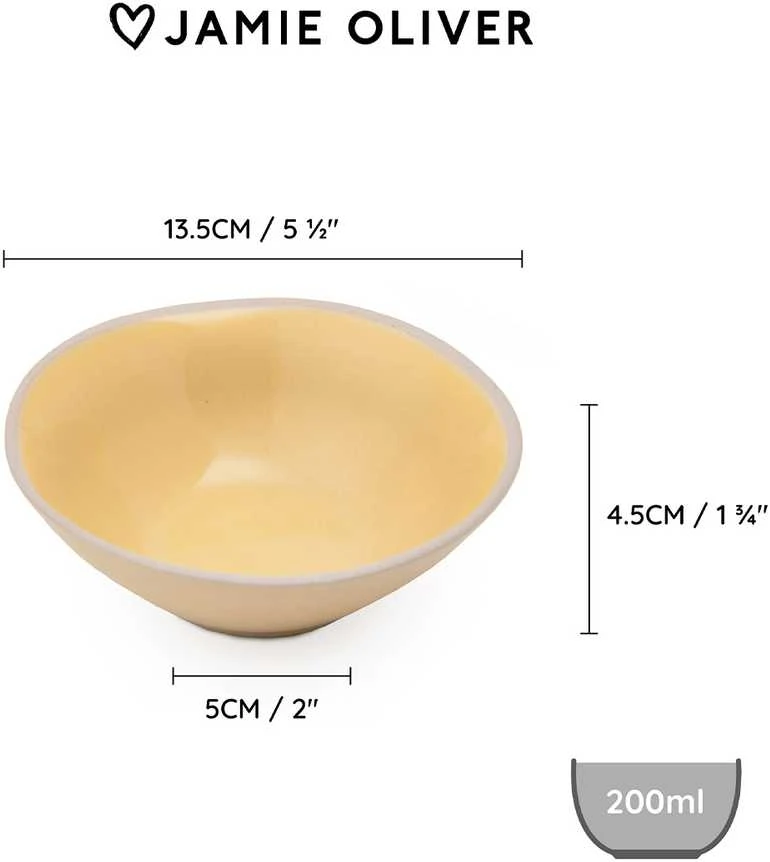 Jamie Oliver Big Love keraminiai dubenėliai 13,5 cm - 4 vnt.