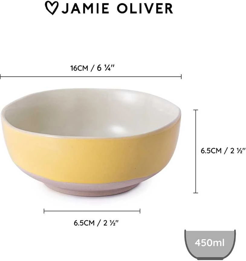Jamie Oliver Big Love keraminiai dubenėliai, 16 cm, 4 vnt.