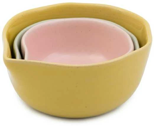Jamie Oliver Big Love Pinch-Me Dip ir Snack Bowls 3 pakuotė