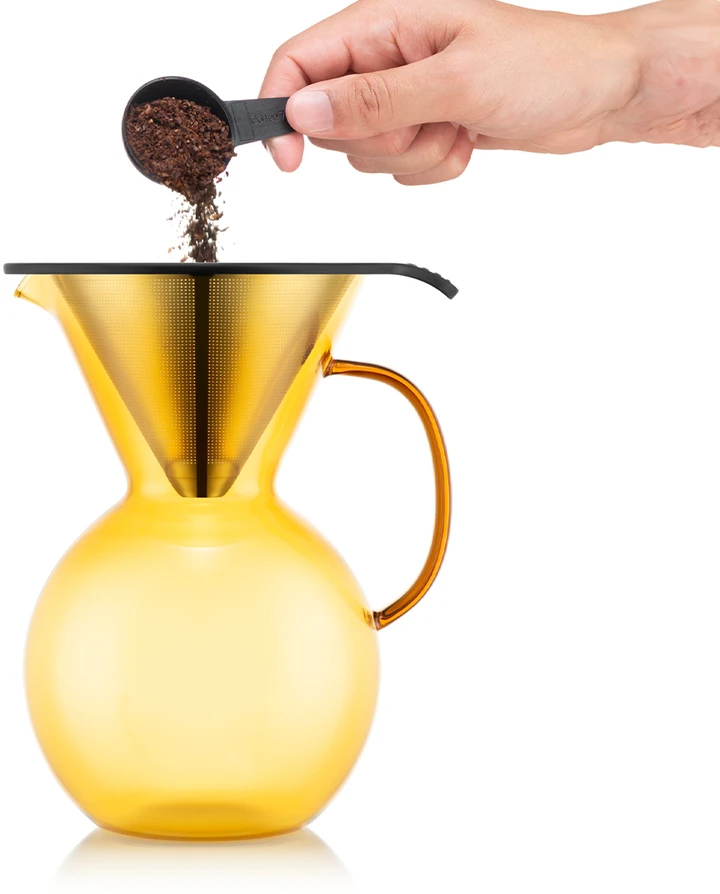 Bodum filtravimo kavos aparatas MoMA Pour Over saulės geltonumo