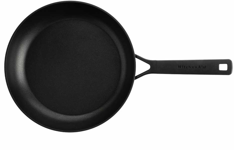 KitchenAid - Klasikinė kaltinė keptuvė - juoda - 28 cm
