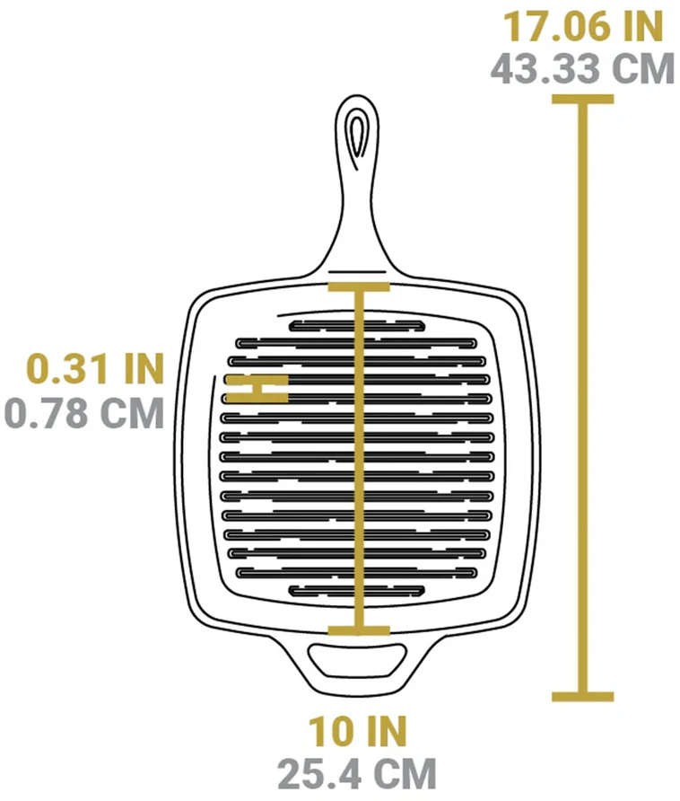 Keptuvė żeliwna grilio 26.5cm FISH / Lodge