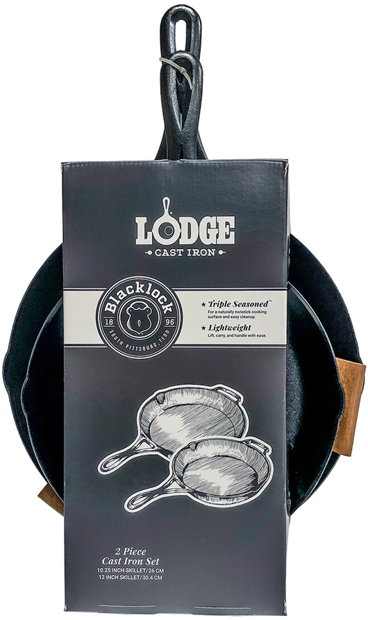 Keptuvės żeliwne 26 + 30cm BLACKLOCK / Lodge