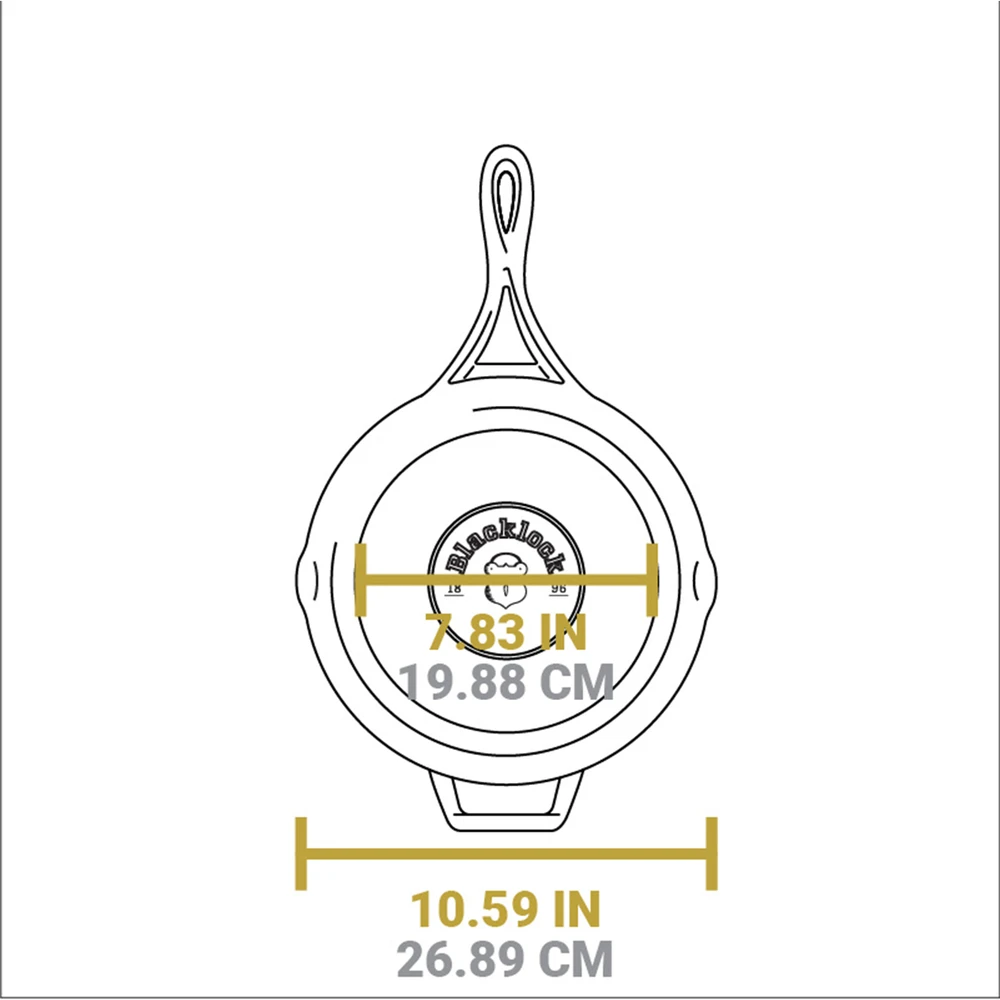 Ketaus keptuvė 26 cm BLACKLOCK / Lodge