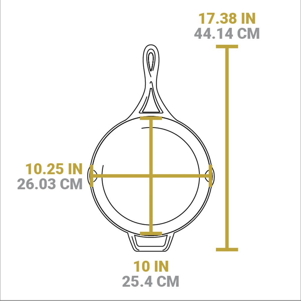 Ketaus keptuvė 26 cm BLACKLOCK / Lodge