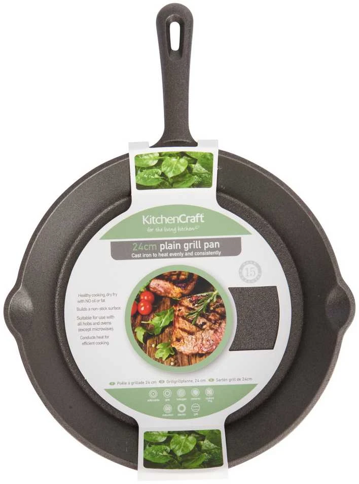 Kitchen Craft Keptuvė żeliwna 24 cm Deluxe KitchenCraft