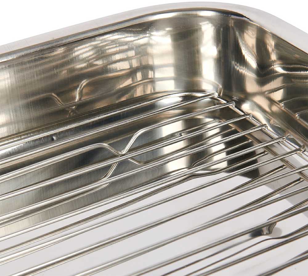 Kitchen Craft kepimo keptuvė 43 × 31 × 7 inox lazanijos padėklas